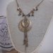 Collana VINTAGE color rame Conchiglia con fili pendenti. Conchiglie 