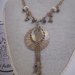 Collana VINTAGE color rame Conchiglia con fili pendenti. Conchiglie 