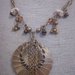 Collana VINTAGE color rame Conchiglia con fili pendenti. Conchiglie 