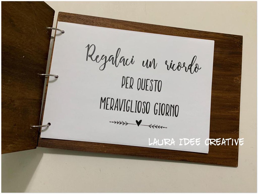 Matrimonio 2019 Libro dediche Guestbook Album ricordi con cope