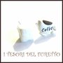 Orecchini lobo " Zolletta di zucchero  e tazza caffè   "   fimo cernit premo idea regalo dolcetti colazione  miniatura cibo biscotto  pasticcino bambina regalo barista  