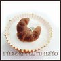 Anello " Colazione all' italiana Croissant " brioche regolabile fimo cernit kawaii miniatura cibo idea regalo barista primavera estate Natale compleanno 