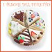 Anello Torta  " Happy birthday codette tonde  " fetta torta panna compleanno regolabile fimo cernit kawaii miniatura cibo idea regalo pasticceria primavera estate Natale compleanno 