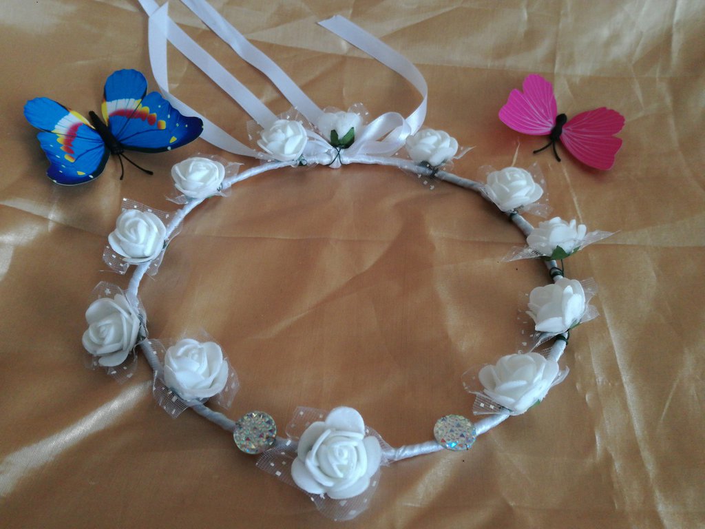 Coroncina Di Fiori Freschi Per Battesimo
