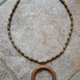 Collana "wood circle"