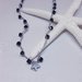 Collana rosario con cristalli e stella di Ematite bohemian handmade 