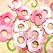 15 pz ciondoli CHARM fiore madreperla rosa chiaro - 2,5 cm