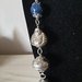 Collana con perle in Blue e accessori in alluminio 
