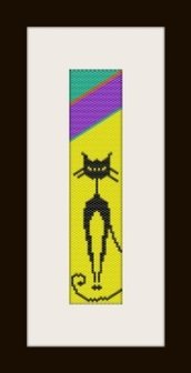 PDF schema bracciale Cat in stitch peyote pattern - solo per uso personale .
