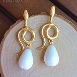 Dervivea Orecchini punk serpente multipli piercing serpente orecchini pendenti serpente orecchini polsino orecchio boho oro orecchini set gioielli per donne e ragazze
