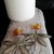 Orecchini pendenti color argento con libellule e perle color ambra fatti a mano - Happy Summer -