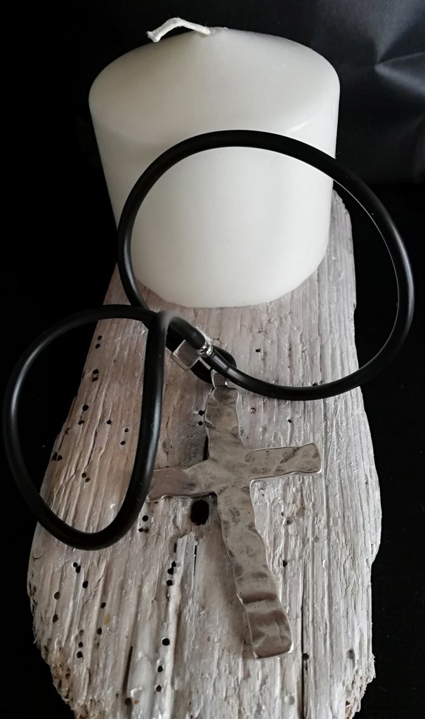 Collana Girocollo Con Doppia Croce: Ciondolo Vintage In Lega, Regalo Per Donne E Ragazze, Lunghezza Regolabile