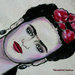Borsa shopper in tela dipinta a mano Frida Kahlo