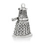 Ciondolo pendente Dalek robot grande arg antico 34x19mm 