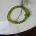braccialetto elastico agata verde