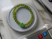 braccialetto elastico agata verde