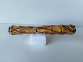 Idea regalo Penna roller ball in legno di ulivo fatta a mano 