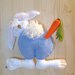 Schema Coniglietto con uovo- animali di pezza - Coniglietto per Pasqua- miniatura -decorazione