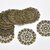 10 Charms / Supporto a Cerchio - Fiore - Mandala Colore Bronzo Antico 35mm