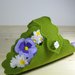 Schema PDF Cestino con pansè - fiori di stoffa - Cestino pasquale - decorazione per la casa e per la festa della mamma