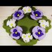 Schema PDF Cestino con pansè - fiori di stoffa - Cestino pasquale - decorazione per la casa e per la festa della mamma