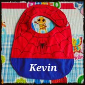 Bavaglino SPIDERMAN, bavaglini impermeabili, bavaglini personalizzati, regalo originale per il bebé
