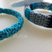 3 bracciali semi-rigidi Azzurro