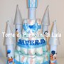 Torta di Pannolini Pampers Castello Topolino idea regalo originale e utile nascita battesimo baby shower