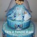 Torta di Pannolini Pampers angelo angioletto grande idea regalo nascita battesimo baby shower