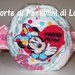 Torta di Pannolini Pampers caramella MINNIE TOPOLINO personalizzata idea regalo nascita battesimo baby shower