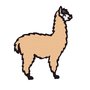 Lama ricamo digitale, llama embroidery design. INSTANT DOWNLOAD pdf + zip 