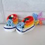 Scarpine stile converse all star, per neonati, multicolor realizzate in lana 100% italiana