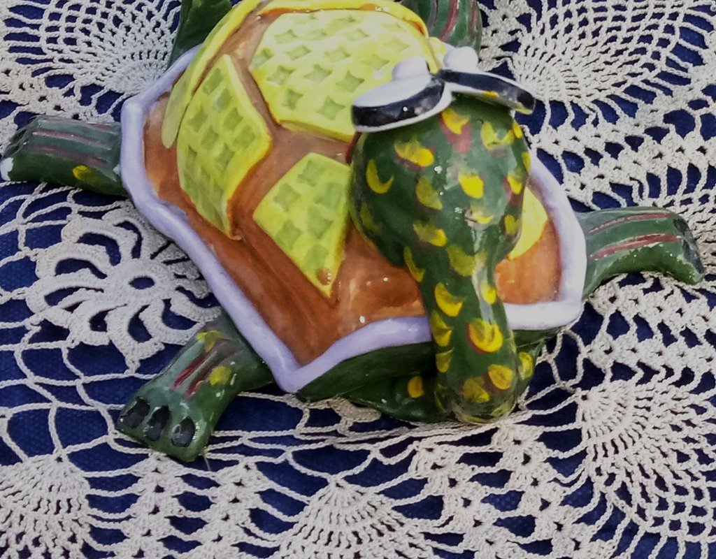 Vaso Ceramica Design Con Volto - Soprammobile Moderno 21x13x20 Cm, Capelli Rossi - Foto 2