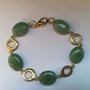 Bracciale "Sogno di giada" verde e oro