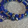 bracciale armonico blu azzurrite e zaffiro