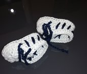 Scarpette scarpine crochet neonato bebè  COTONE 100%