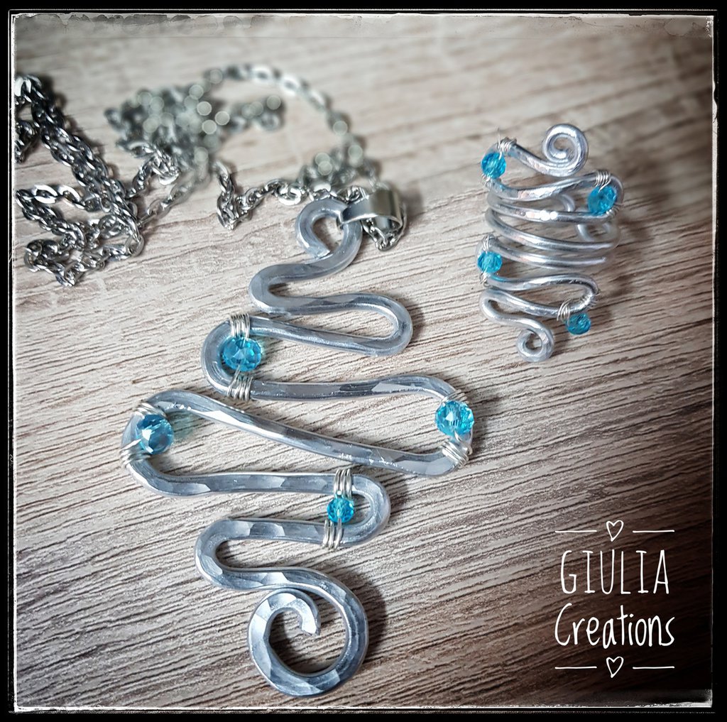 VASSAGO - Collana Con Ciondolo Spirale Irregolare, Acciaio Inossidabile, Lunghezza Regolabile 45+5 Cm, Gioiello Geometrico Unisex - 3