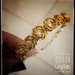 bracciale  con roselline oro e perle