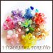 Anello " Fufu Flower Lilla "  fiori lucite primavera estate regolabile perle cerimonia damigella idea regalo 