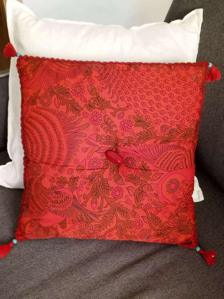 Paco Home Fodera Per Cuscino Decorativa Con Nappine, Stile Boho, Colore Marrone (Braun), 100% Poliestere, Morbida E Lavabile, Certificata OEKO-TEX, Singola