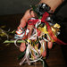 Penna/Bomboniera decorata con fiori fatti a mano da capsule di caffè - Linea Fior di Loto