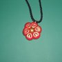 COLLANA FIORE ROSSO THUN fimo