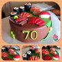 decorazione torta sushi cake topper