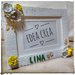 Cornice personalizzata bianca handmade