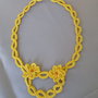 Collana "Crochet" gialla
