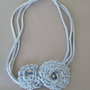 Collana "Crochet" azzurra