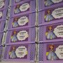 Tavolette di cioccolata personalizzate battesimo compleanno comunione festa lilla tema sofia la principessa