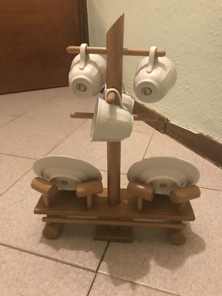 Porta Tazze Da Caffè A 3 Livelli - Con 8 Ganci Per Piano Lavoro, Salvaspazio - Foto 13