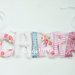Una ghirlanda di lettere in stoffa imbottite per la piccola Chiara: rosa e celeste per decorate la sua cameretta con il suo nome