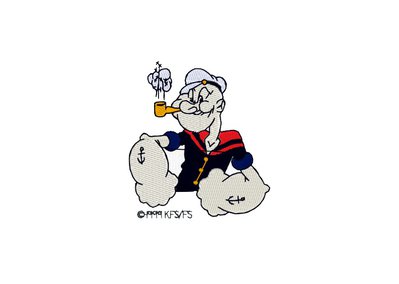 Popeye embroidery design, Braccio di Ferro ricamo digitale. INSTANT DOWNLOAD Popeye embroidery design, Braccio di Ferro ricamo digitale. INSTANT DOWNLOAD